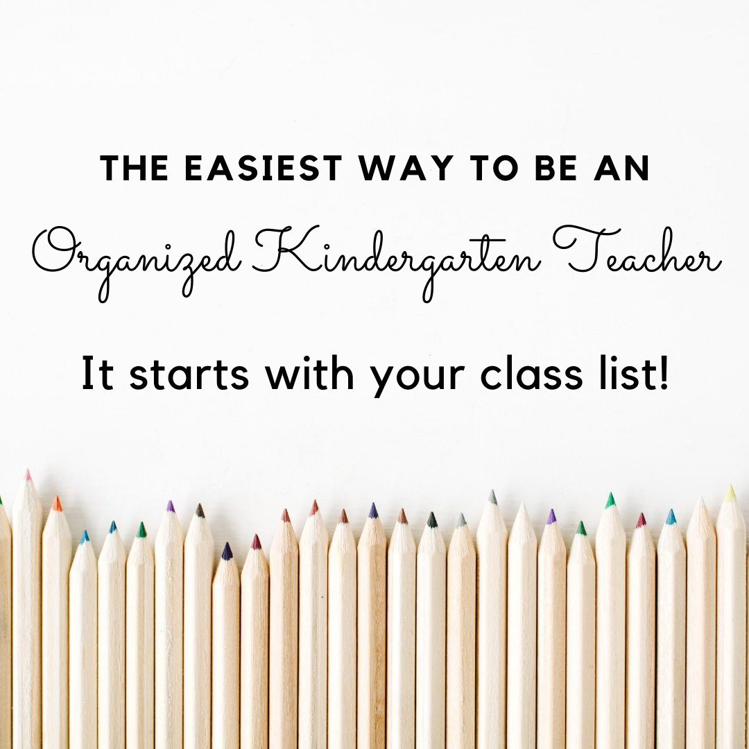 The Easiest way to be an Organized Kindergarten Teacher